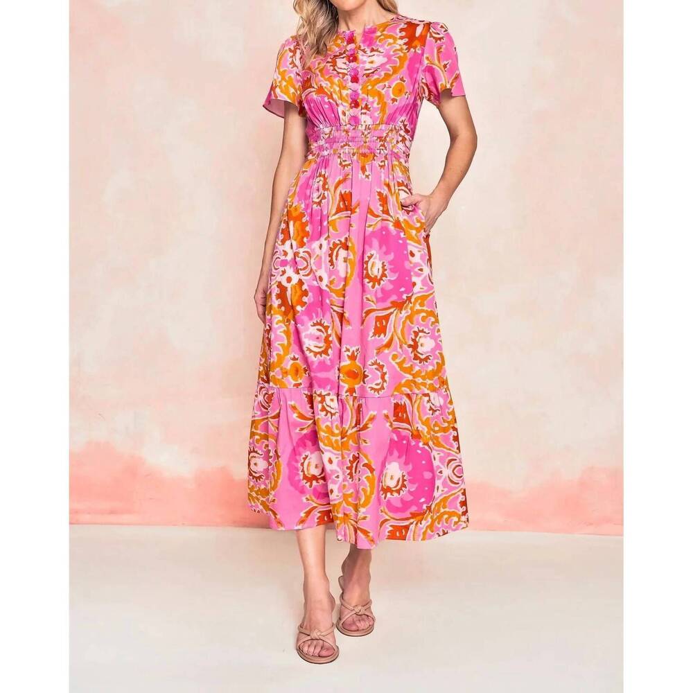 NEW SHERIDAN FRENCH eloise dress in positano petal